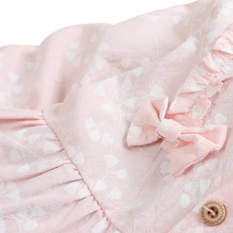 Baby Kids Girl Dress Kids Spring Autumn Children's Girl Clothing Bow Print Long Sleeve Princess Dress for Girl Toddler