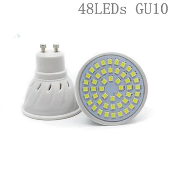 

AC 220-240V GU10 Base LED Bulb 2835 Spotlight Bulb Chandelier Candle LED Spot Light For Home Decoration LED Lamp 48/60/80LEDs