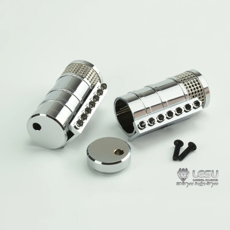 Metal LESU Air Filter for 1/14 TAMIYA RC Tractor Truck Globe Liner King Hauler Model Car