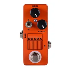 Pédale préampli effet guitare D250X, Overdrive, effets de distorsion, True Bypass, modèles D/M, adaptateur DC 9V AC, accessoires pour Basses