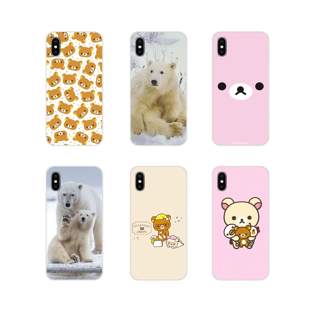 Alaska Two White Bears Rilakkuma For Xiaomi Mi4 Mi5 Mi5S Mi6 Mi A1 A2 5X 6X 8 9 Lite SE Pro Max Mix 2 3 2S Soft Silicone Case | Мобильные