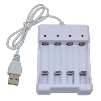 

Universal Charger USB 4 Slot 250mA Output Rechargeable Battery Charger Battery Charging Tool for AA AAA Battery 1.2V
