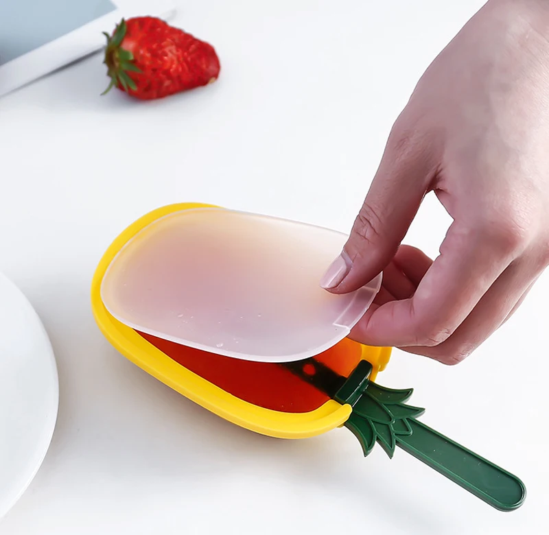 Домашние Diy Формочки Для Мороженного «фруктовый лед» фруктовое мороженое эскимо форма Лето креативный виноградный ананас с крышкой силиконовый кубик льда Набор