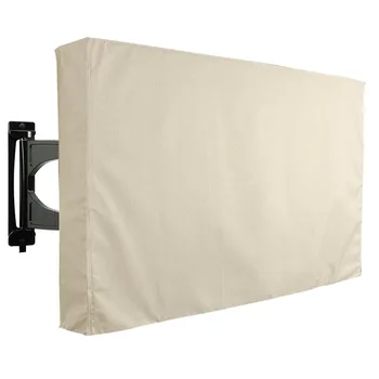 Copertura protettiva per Tv esterna resistente alle intemperie con coperchio inferiore, adatta per Tv da 30-32 pollici, con tasca per telecomando