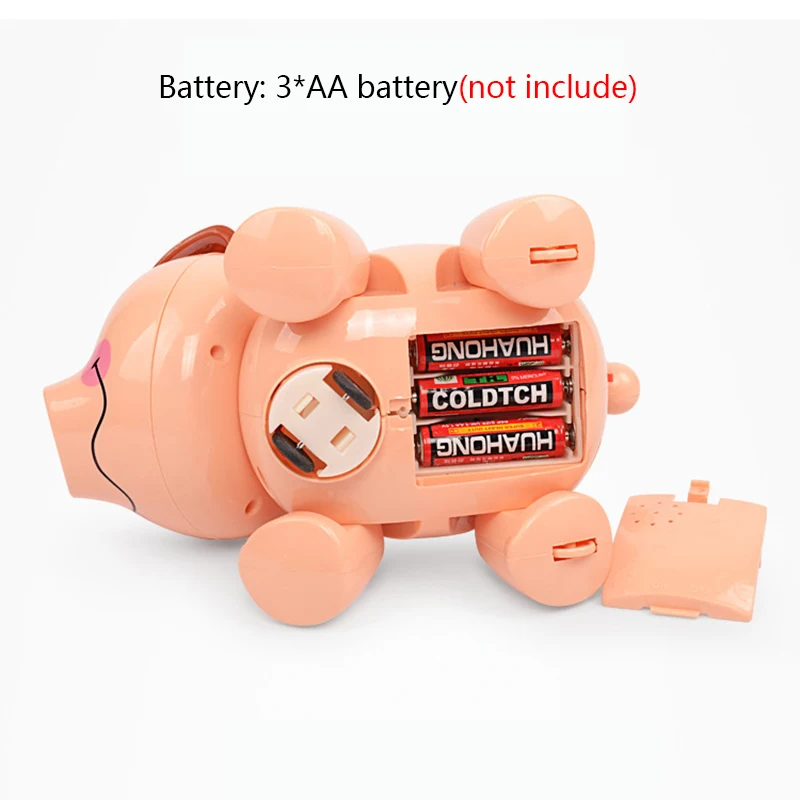 Electronic toy car Cute piggy model Universal walking music cool lighting Interactive Cartoon Pig Electric Virtual Pets kids boy 5