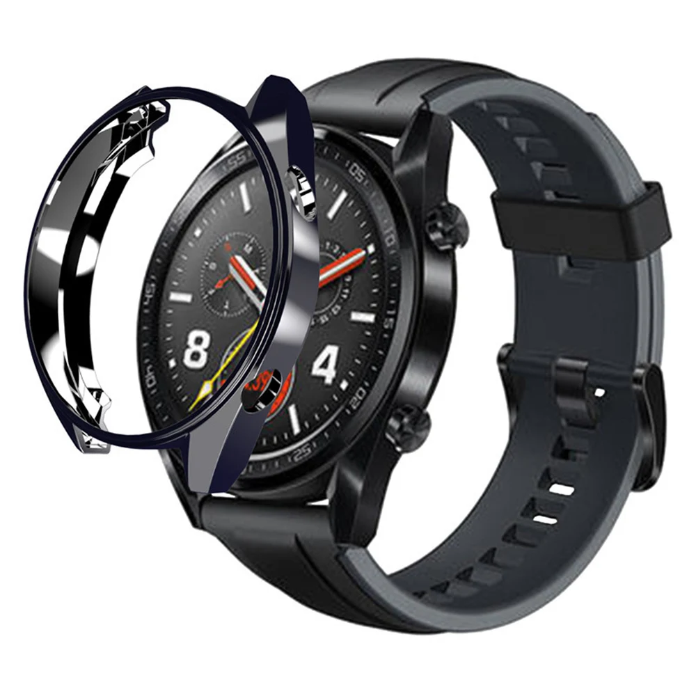 Анти-Царапины оболочки Smartwatch аксессуары M25 ТПУ Тонкий Смарт-часы защитный чехол для huawei Watch GT чехол рамка - Цвет: 05