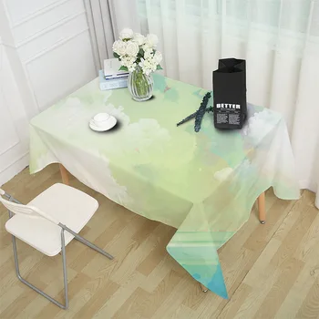 

Nordic Modern Table Cloth Ocean Sky Blue Rectangular Tablecloth Home Protection and Decoration Elegant Table cover
