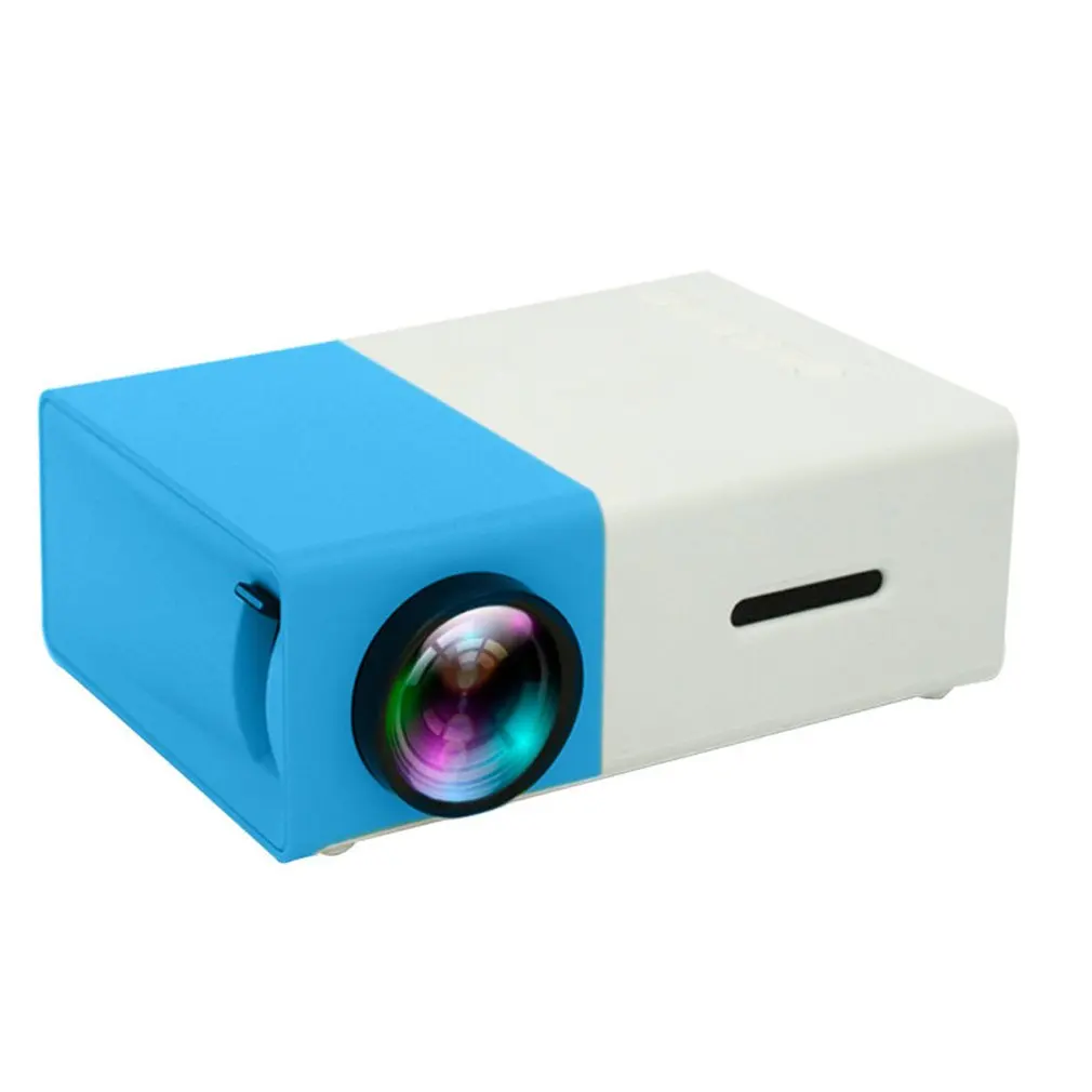 

YG300 LED Mini Projector 320x240 Pixels Supports 1080P Portable Projector Home Media Player Built-in Speaker