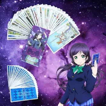 

Japanese Anime Cosplay Tool Love Live Nozomi Tojo TAROT Cards Major Arcana 22Pcs Major 56 Minor Arcana Key Card Cosplay Props
