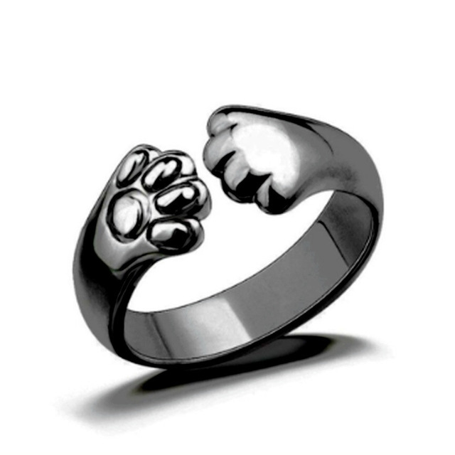 Cat Claw Ring Ladies Simple Fashion Jewelry Rings Banquet Party Birthday Present Woman Wedding Rings Open Ring