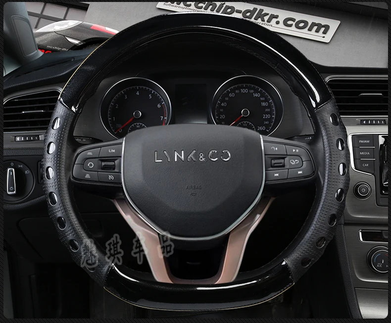 Lynk& Co 01 чехол на руль Lynk& Co 02 кожаный чехол на руль автомобиля четыре сезона Модифицированная только внутренняя отделка