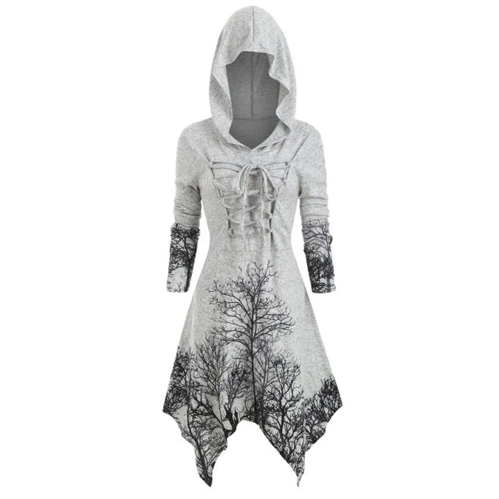 Robe hiver femme женское платье большого размера с принтом дерева в полоску, зимнее платье с длинными рукавами vestidos ropa mujer sukienki