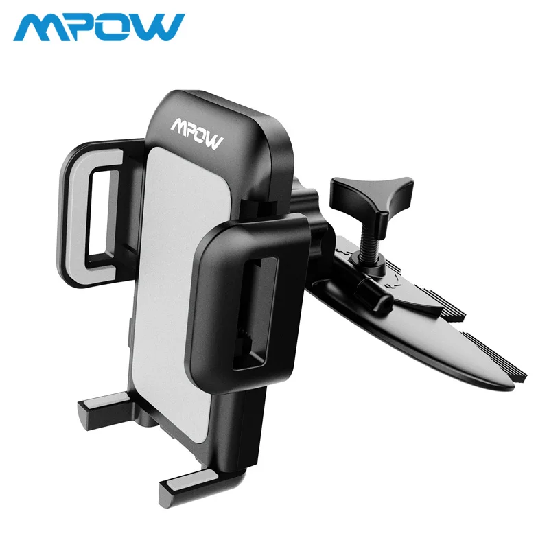 Mpow MCM3 CD слот Автомобильный держатель для телефона Автомобильный держатель Стенд вращение на 360 держатель для мобильного телефона Подставка для iphone XR XS samsung Xiaomi - Цвет: Grey