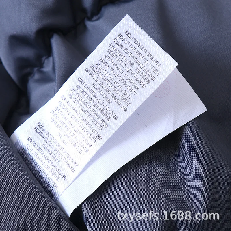 Hb-18031 стеганое хлопковое пальто средней длины с буквенным принтом и меховым воротником с капюшоном для мальчиков; коллекция года; Сезон Зима; стиль; детская одежда