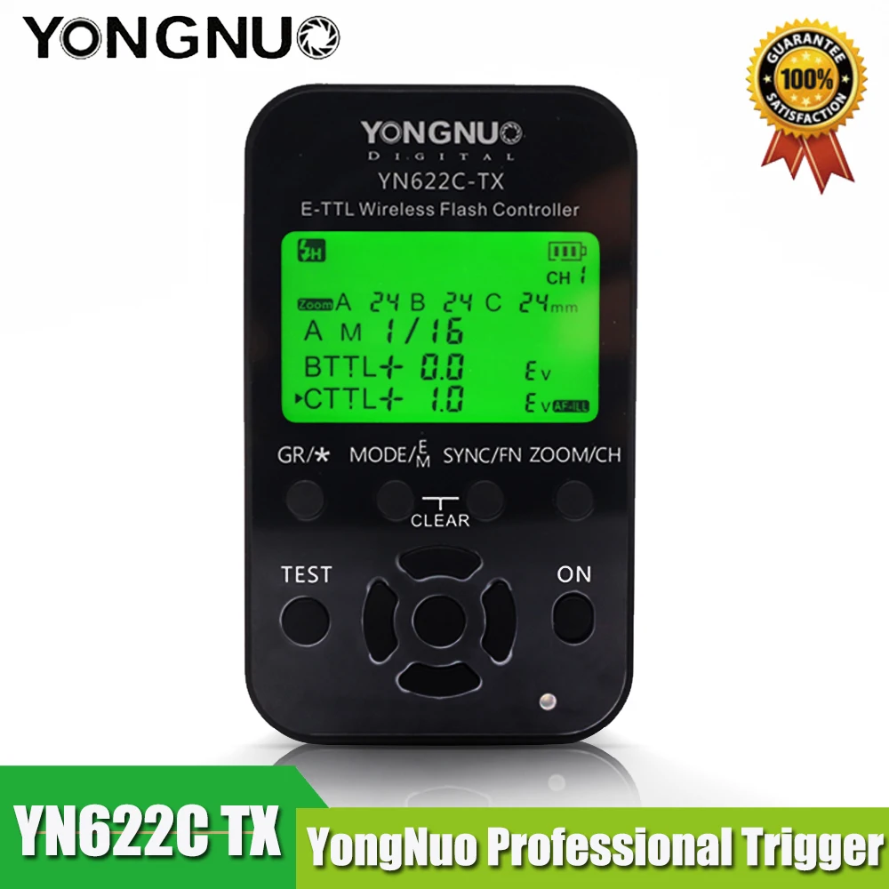 Новейший Yongnuo YN 622C TX YN622C ЖК беспроводной e TTL контроллер вспышки 1/8000s триггер
