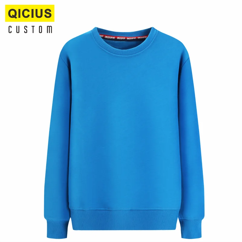 Custom LOGO Thickened Suit Women's Autumn And Winter Plus Velvet Round Neck Pullover Casual Sweater Couples Jacket Sportswear