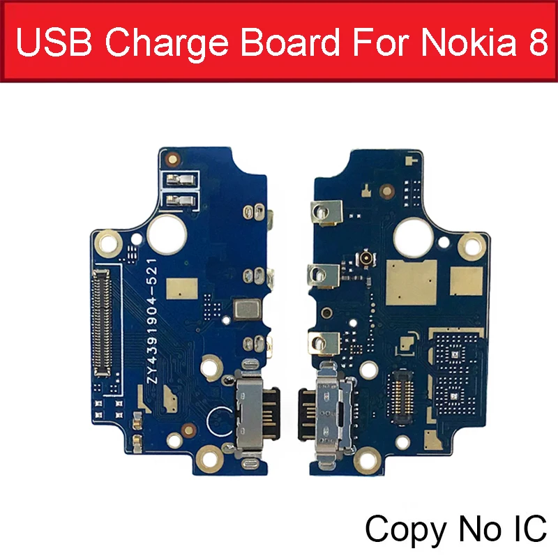 Usb разъем для зарядки порт плата для Nokia 8 TA-1012 зарядное устройство разъем Модуль гибкий кабель для телефона Ремонт Запасные части