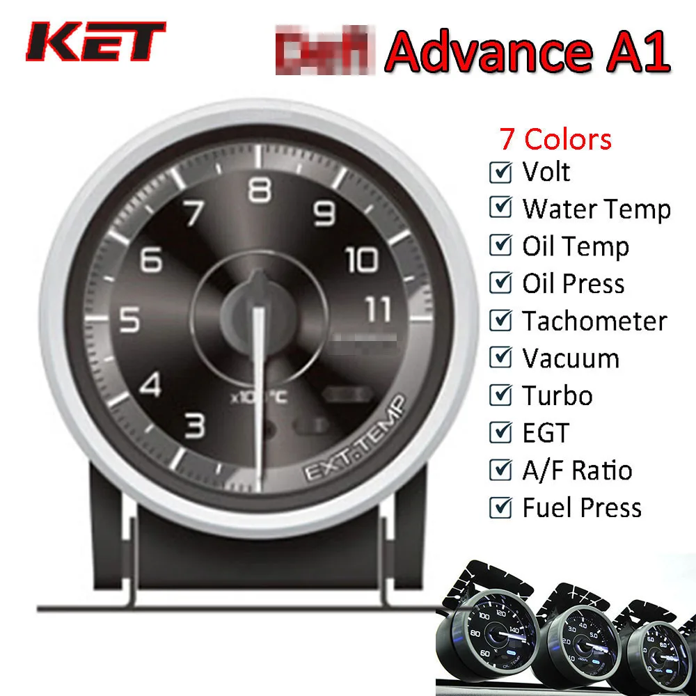 

Difi Advance A1 60mm Defi Gauge Water Temp Gauge Oil Temp Gauge Turbo Boost Gauge Ext Temp Gauge Oil Pressure Gauge