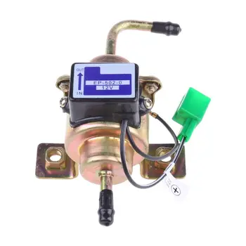 

12 V Gasoline Gas Fuel pump Silver Universal Inline Electric pump Carburetor