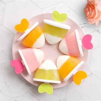 

Popsicle mold 4 grid homemade ice cream tool for reusable DIY plastic