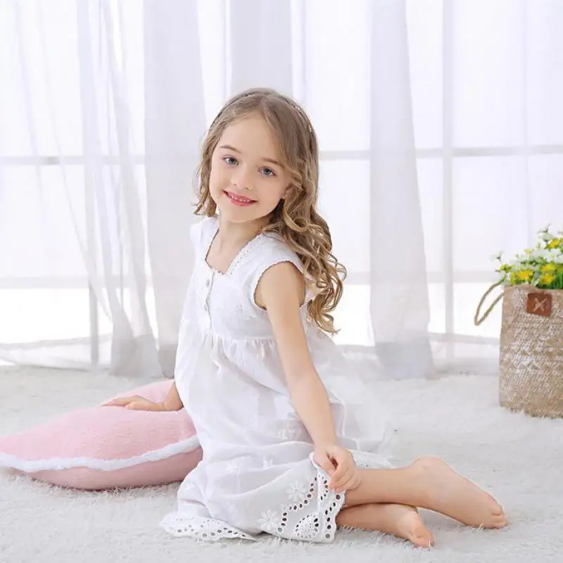 Toddle Girl Nightdress Princess Dress Children Pajamas Nightgowns For Girls Sleeping