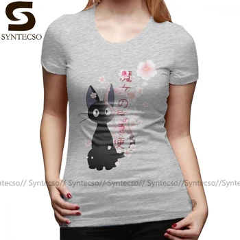 

Japan Cat T-Shirt Jiji T Shirt Short-Sleeve Print Women tshirt Summer Oversized O Neck Cotton New Fashion Gray Ladies Tee Shirt