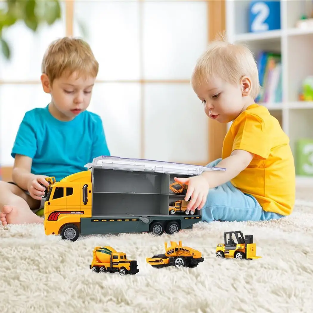 Durable Portable Children Inertia Toy Car >3 Years Old As Picture Set Children Educational Toys Car