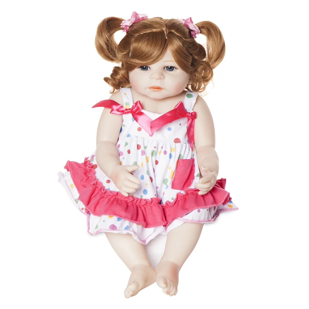 Pickwoo bebes кукла-реборн 48 см 55 см куклы для маленьких девочек Мягкие силиконовые Boneca reborn Brinquedos Bonecas детские подарки игрушки
