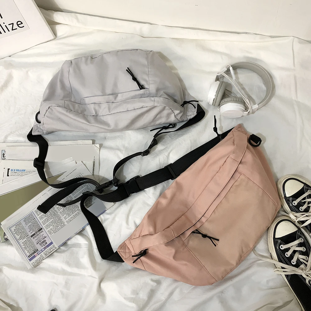 Large Capacity Storage Waist Bag Canvas Fanny Pack For Men And Women Big Blet Bag Multi-Functional Chest Bags Banana Waist Packs