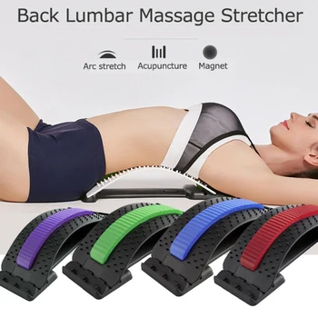 

Yoga Fitness Stretch Equipment Adjustable Lumbar Pain Relief Support Massager Posture Corrector Back Stretcher Relaxation Spine
