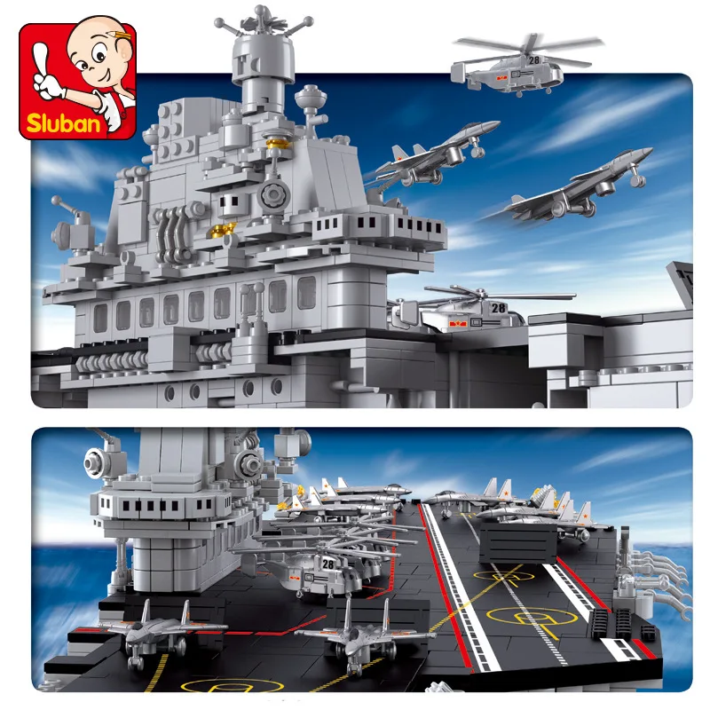 

Small Luban 0399 Aircraft Carrier Liaoning No. 1: 450 Educational Assembled Building Blocks Toy