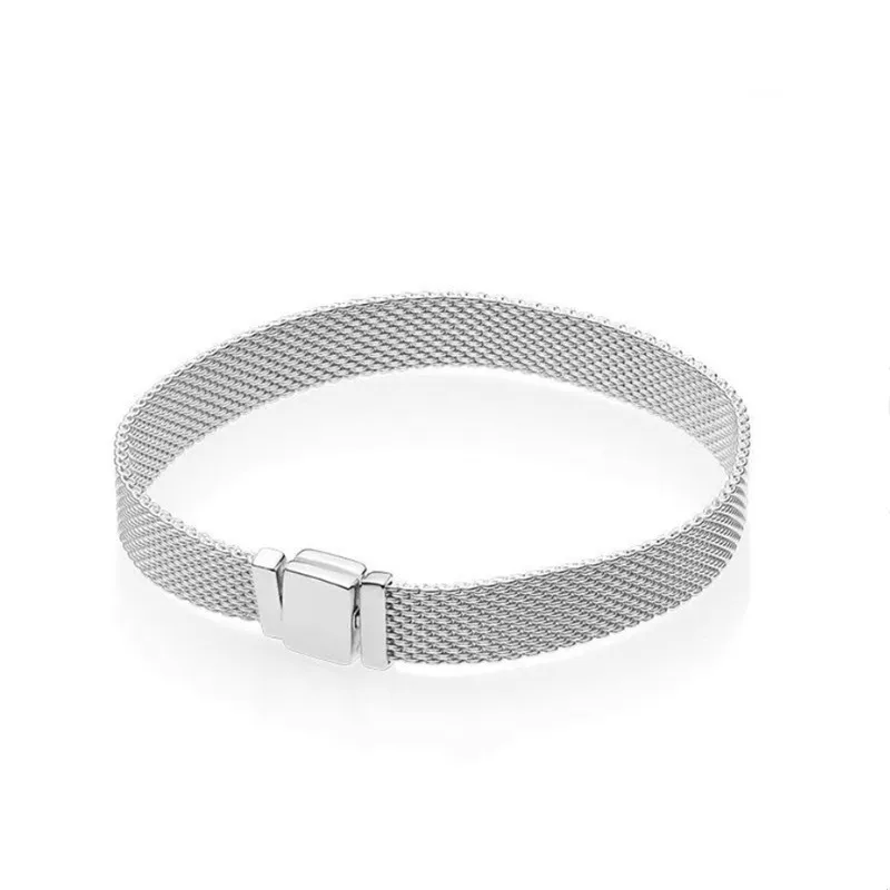 

Fashion 925 Sterling Silver Clip Bead Bracelets for Women Fit Original Reflexions Bracelet Charms Fit Pandora Femme Jewelry