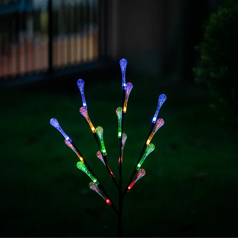 

Solar Light LED Outdoor Water Drop Lawn Light Waterproof Garden Courtyard Park Path Corridor Lawn Decorative Lighting 1/2pcs
