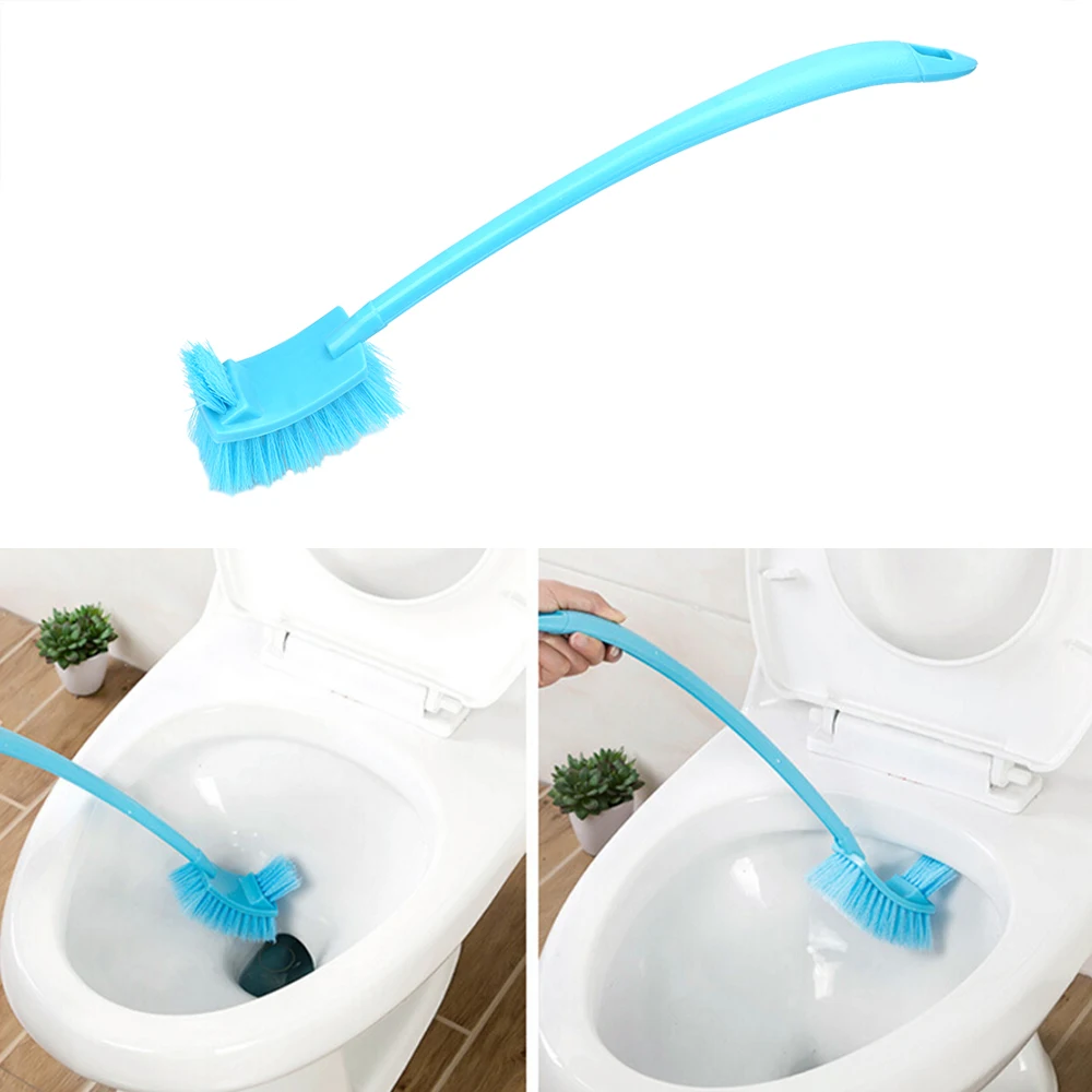 Lavatory Brush Toilet Bowl Cleaning Tool Antifouling No Blind Angle Double-sided Toilet Brush Close Stool Cleaner
