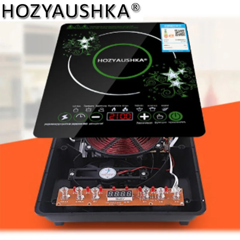 electric magnetic Induction cooker 220V 2200W cooking hot pot waterproof panel small hot pot stove hotpot oven cooktop EU