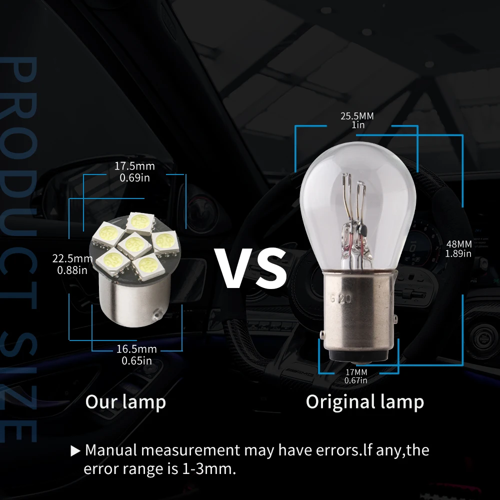 BA15S LED Headlight 5 To 30 Volt Single Filament Non Polarity