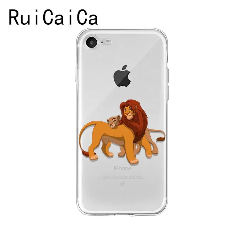 A9 Ruicaica лев Король Simba мультфильм Мода Новинка чехол для телефона Fundas для iPhone 8 7 6S Plus X XS MAX 5 5S SE XR 10 Чехол - Цвет: A9