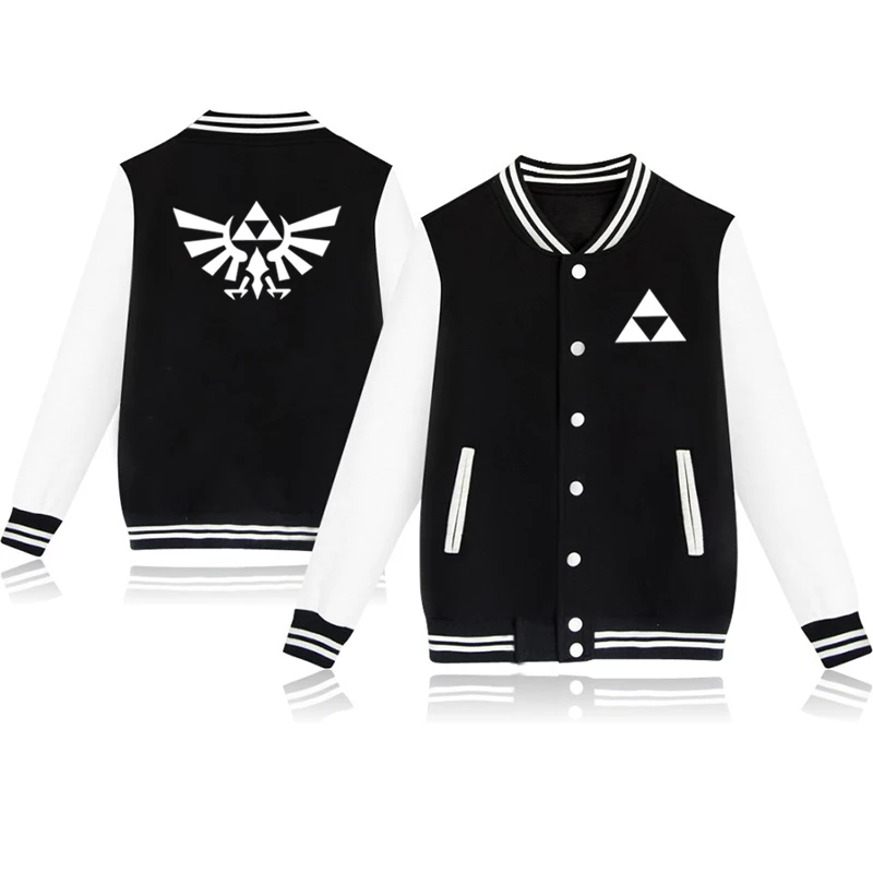 baseball jacket 1 Легенда о Зельде, зимняя одежда, куртки для маленьких мальчиков и девочек, детская бейсбольная куртка, детская повседневная верхняя одежда, пальто унисекс - Цвет: baseball jacket 1