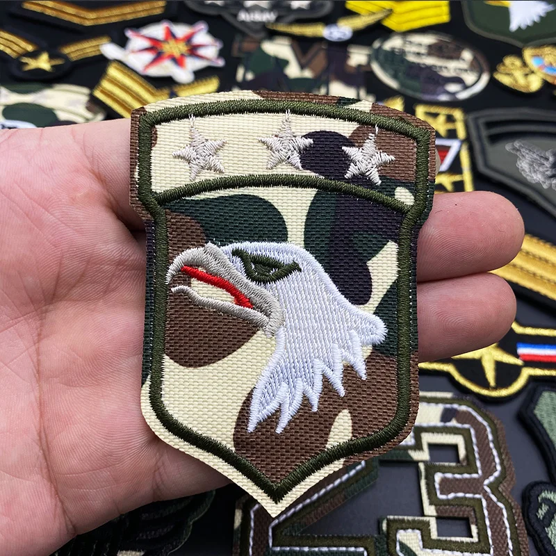 36Pcs/Lot Army Military Patches Embroidery iron on sewing Flag American Air force Army Badges for clothing accessories