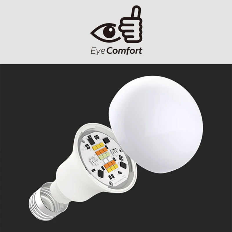 Xiaomi MIjia Philips умная цветная светодиодная лампа Wifi RGB E27 1600 миллионов цветов умный светильник приложение Беспроводное управление Умный дом лампа
