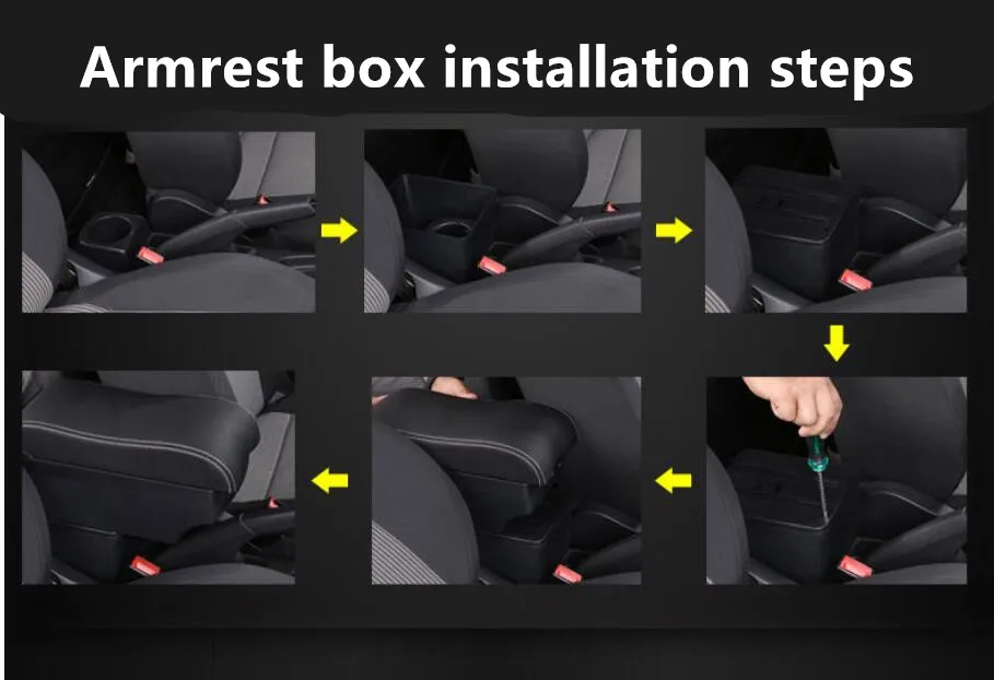 For Nissan Terrano Armrest Box Terrano 3 Universal Car Central Armrest Storage Box