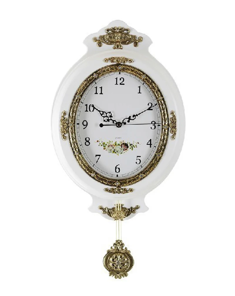 Деревянные винтажные большие настенные часы современный дизайн европейские часы с маятником немой механизм для кварцевых часов домашний Декор Гостиная