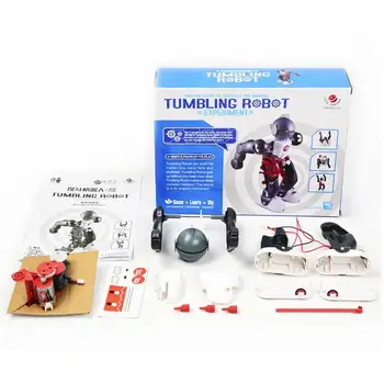 

Children assembled puzzle assembled electric toy robots fighting robots DIY puzzle assembling electric robot