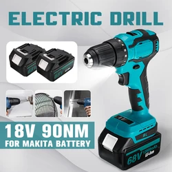 Makita – clé à percussion électrique sans fil 18V, perceuse, tournevis électrique sans balais, bricolage, outils électriques pour la maison, Rechargeable pour batterie 90N.m 