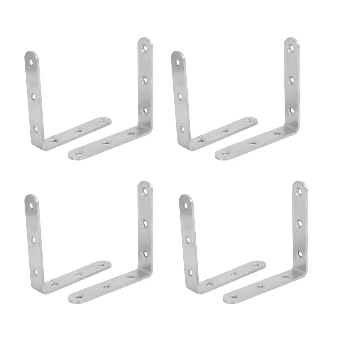 

Home Angle Bracket Shelf Bracket L Shaped 15PCS Stainless Steel 80*80*20mm