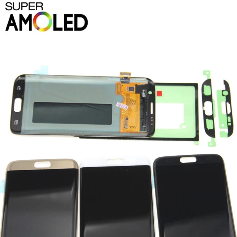 ЖК дисплей с дигитайзером сенсорного экрана 5 ''Super AMOLED для Samsung S7 edge G935F G935A