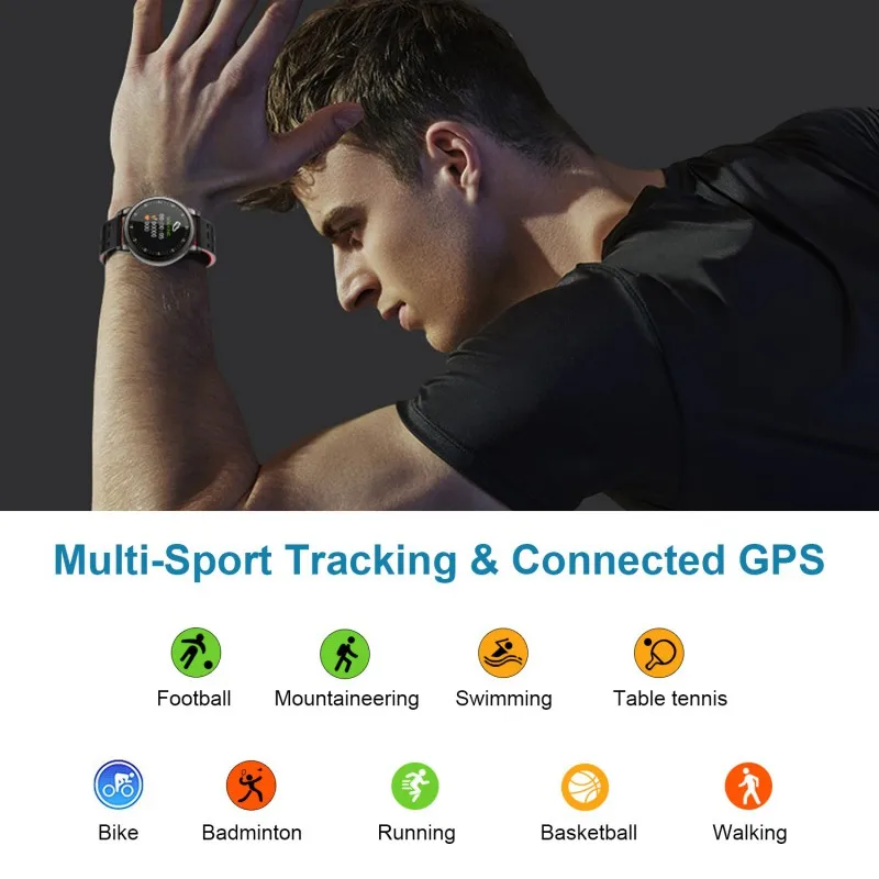 Smart Watch For Android IOS Phone 2019 Version IP68 Waterproof Activity Fitness Tracker Watches Health Exercise With Heart Rate