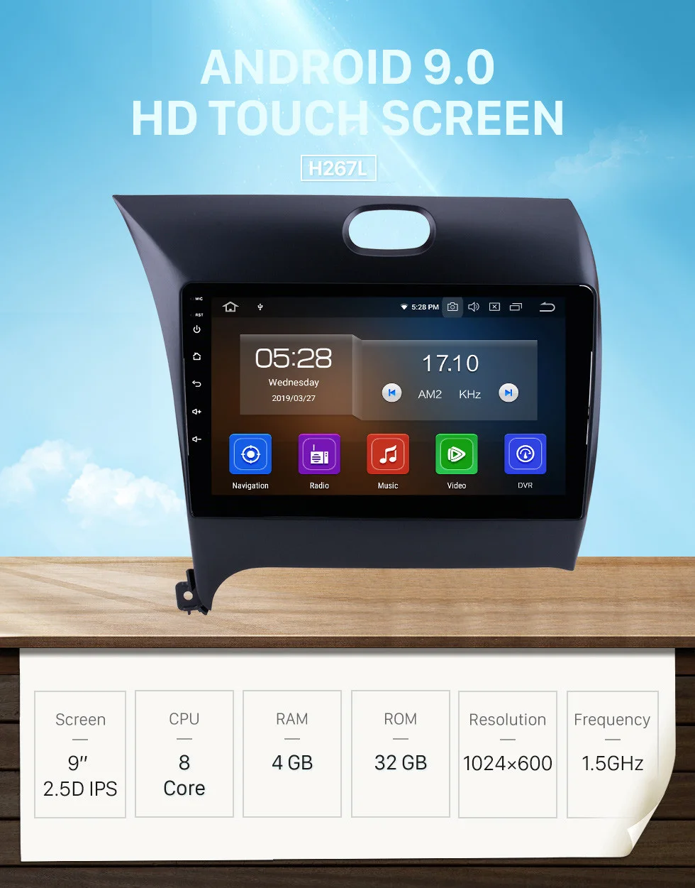 Flash Deal Seicane Car GPS Android 9.0 HD 9" Navi 1Din Stereo For Kia k3 2013 2014 2015 2016 Touchscreen Wifi Head Unit Multimedia Player 0