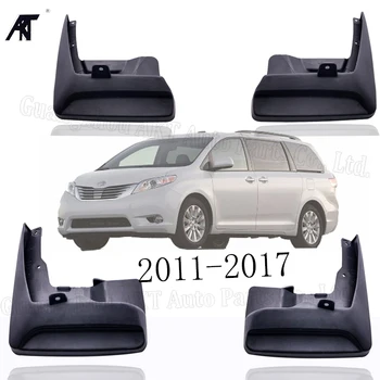 

Car Mud Flaps For Toyota Sienna 2011-2017 Set Molded Mudflaps Splash Guards Mud Flap Mudguards Fender 2012 -2016