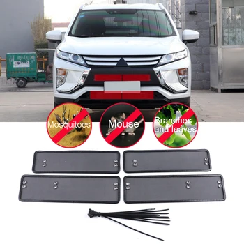 

For Mitsubishi Eclipse Cross 2017-2020 Car Front Mesh Grille Insert Net Insect Screening Protection Trim 4PCS Accessories